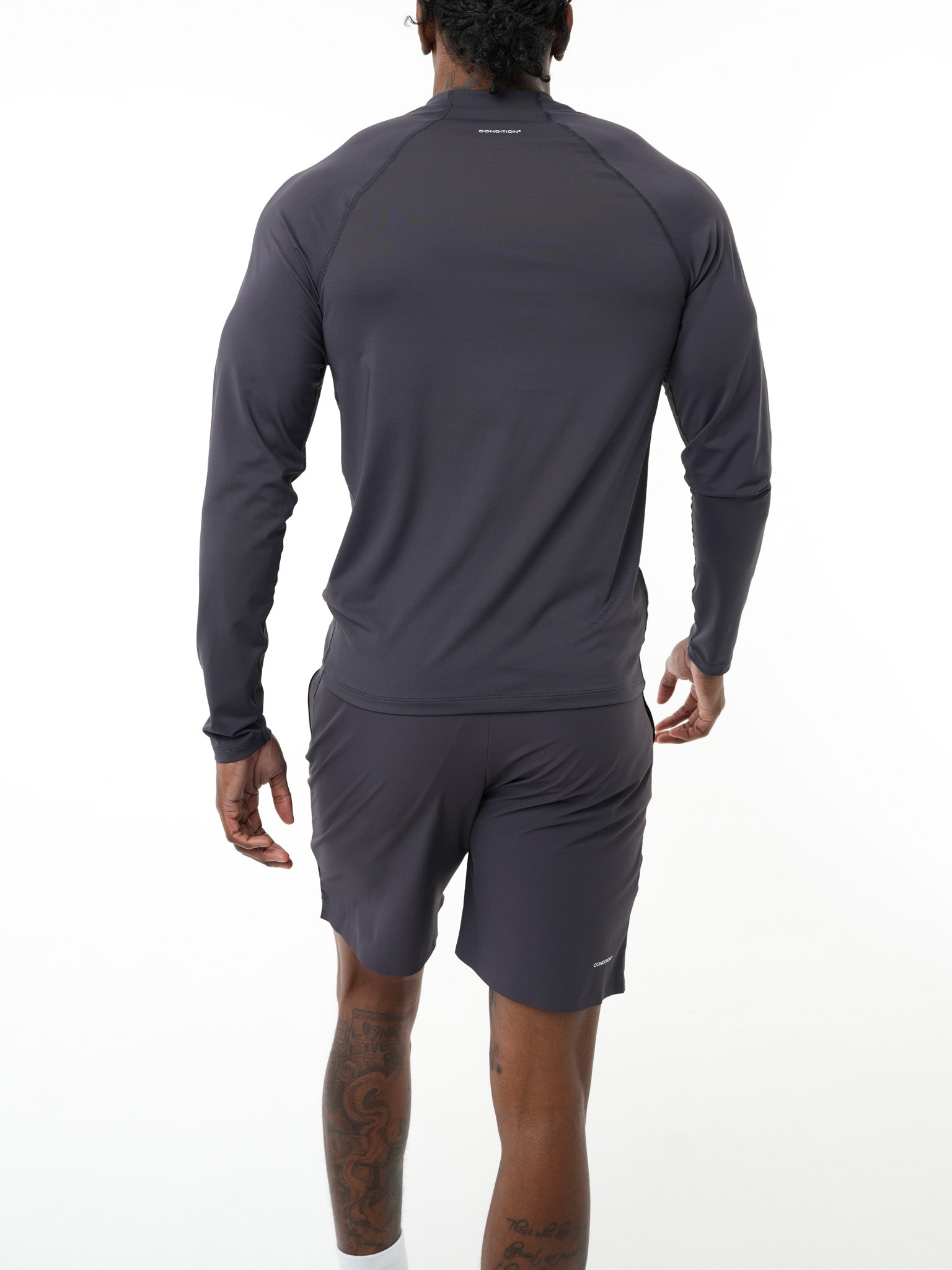 QUARTER ZIP TOP/TRAINING SHORT 7" SET - MIDNIGHT